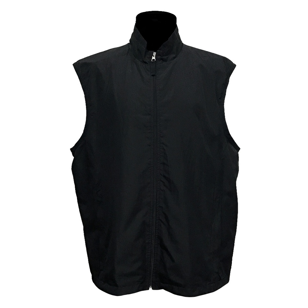TASSO ELBA GOLF LIGHTWEIGHT ZIP FRONT BLACK VEST